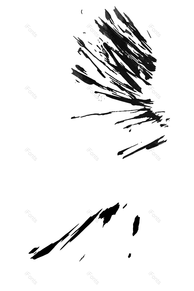 水墨图片,墨迹元素,笔触PNG,笔刷免抠素材